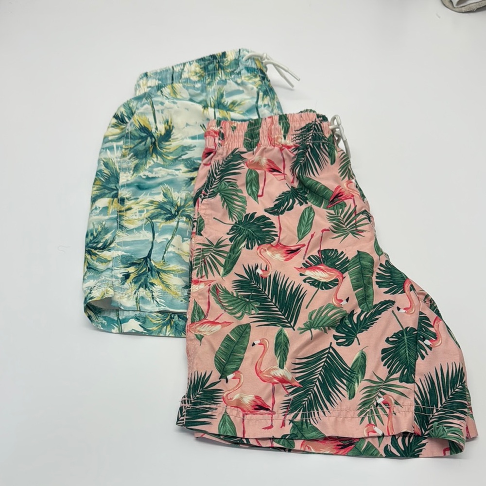 Old Navy Flamingo and Palm Print Shorts
